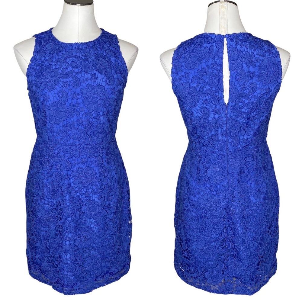 J. Crew Lace Crochet Overlay Sheath Dress